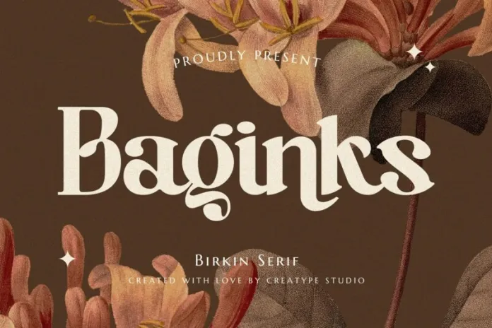 Baginks-个性优雅-衬线英文字体下载