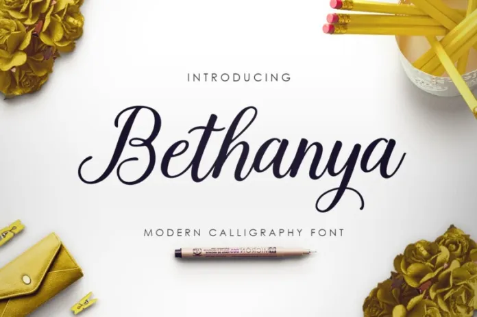 Bethanya-原始风格-英文书法字体下载
