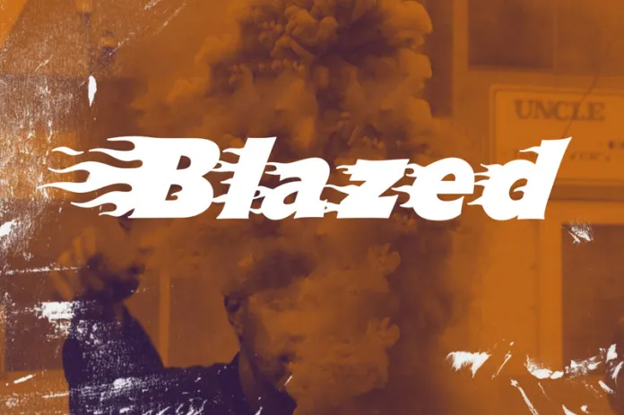 Blazed-干净冷静结合混乱味道的火焰字体