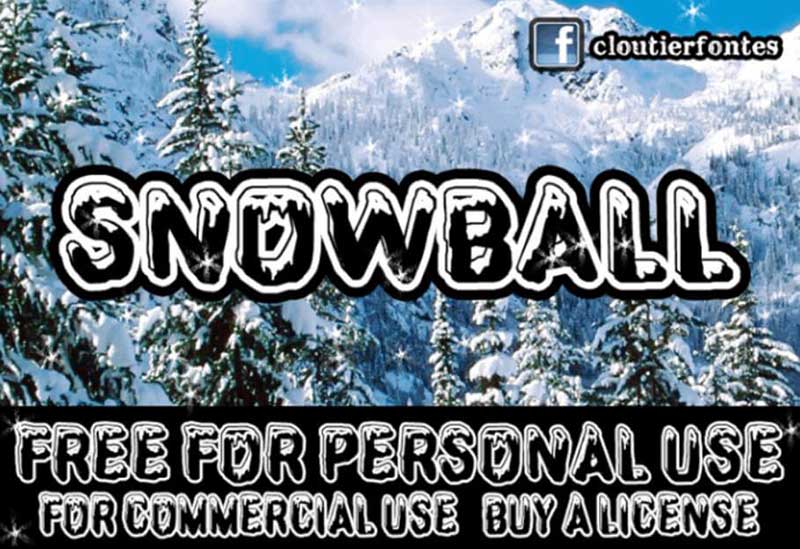 SnowBall-雪球风格-英文字体下载