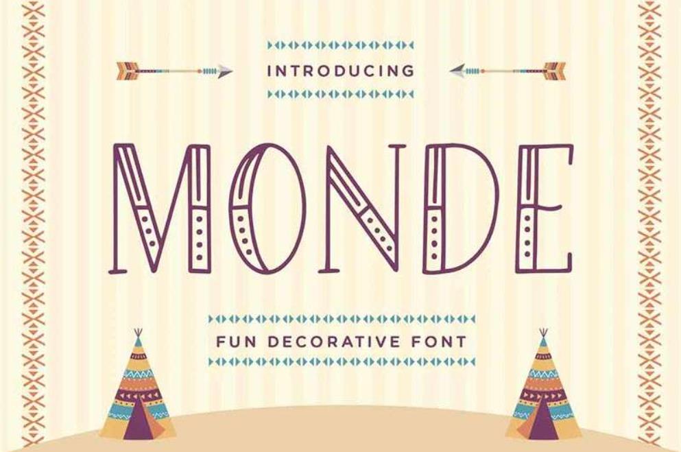 Monde-有趣的创意字体-英文字体下载