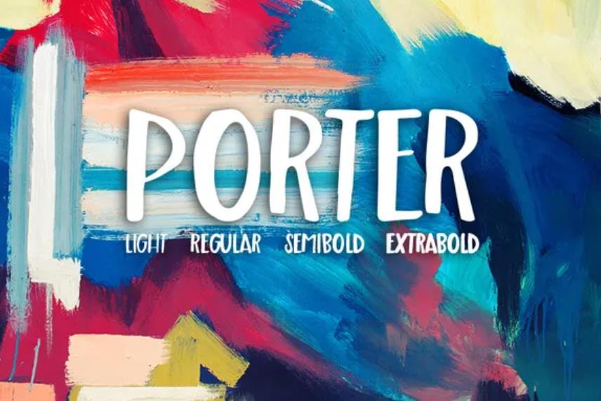 Porter-毡尖手写体-英文字体下载